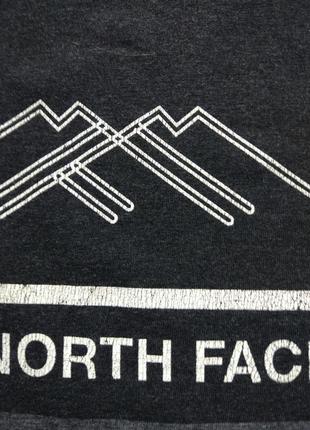 Серая мужская футболка свитшот худи с большим логотипом the north face размер s9 фото