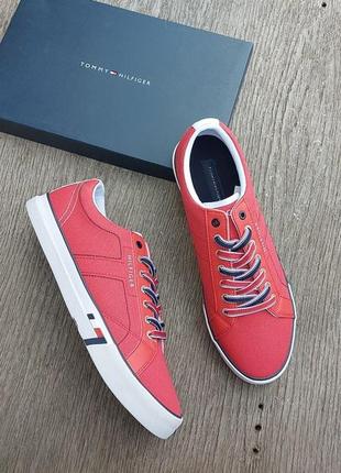 Кеды   tommy hilfiger us12-45.5-29.5cm текстильные