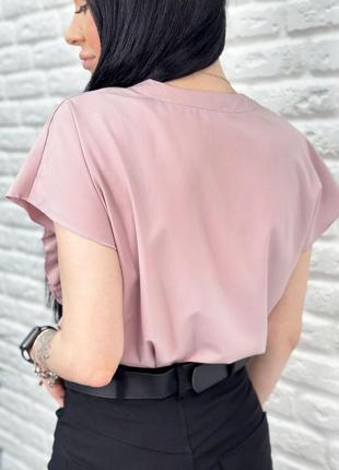 Женская блузка с оборкой3 фото