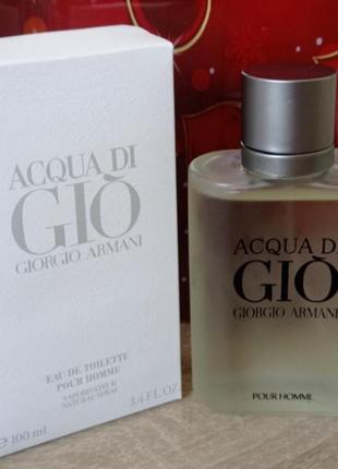 Туалетна вода для чоловіків giorgio armani acqua di gio аква ді джио 100 мл