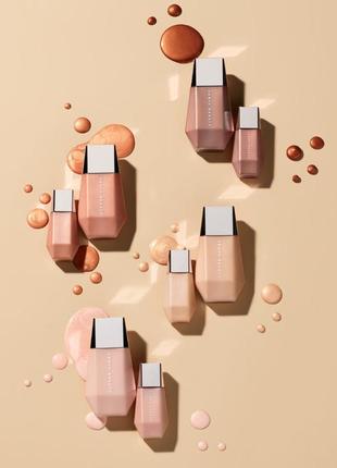 Сяйна основа-тінт для обличчя fenty beauty by rihanna eaze drop'lit all-over glow enhancer, відтінок taffy topaz6 фото