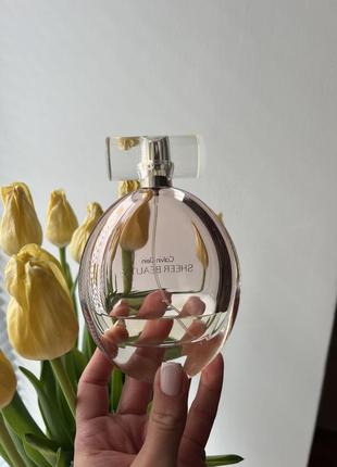 Туалетна вода calvin klein sheer beauty 100 ml флакон2 фото