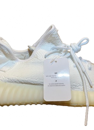 Кроссовки adidas yeezy boost 350 39(24.5см.) 41(26см.) текстильные белые кеды на весну лето1 фото