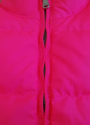 Жилетка безрукавка пуховик двухстороння розовая polo ralph lauren 110 - 116 см 5 - 6 лет3 фото
