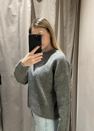 Светр сірий zara6 фото