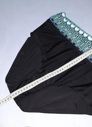 Низ от купальника женские плавки размер 50 / 16 черный бикини с отворотом4 фото