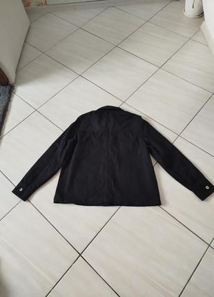 Чорна куртка джинсовка6 фото