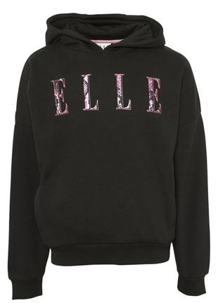 Elle junior girls oversized hoodie black