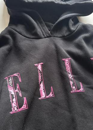 Elle junior girls oversized hoodie black3 фото