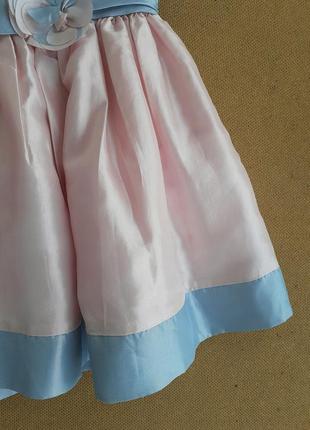 Святкова ніжна рожева сукня на 12 місяців, 1 рік7 фото
