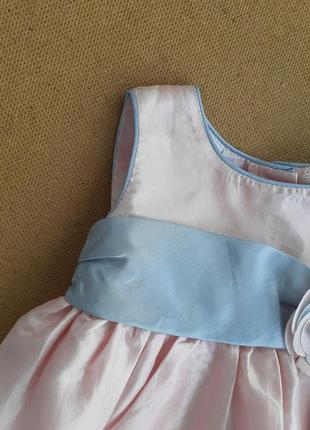 Святкова ніжна рожева сукня на 12 місяців, 1 рік4 фото