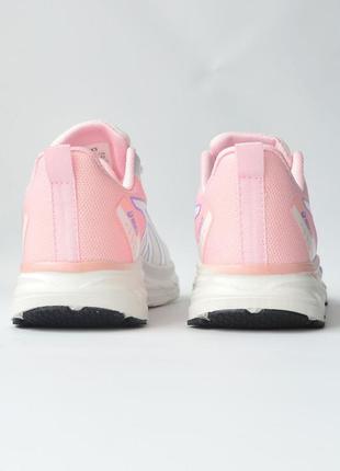 Трендовые бело-розовые легкие женские кроссовки asics сетка,текстильные, весенние-летние, лето с сеткой7 фото