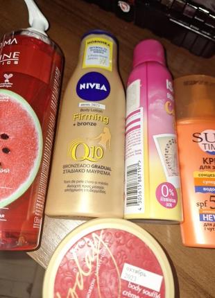 Лот/набор уходовой косметики для тела_2_ eveline,nivea,isana,avon