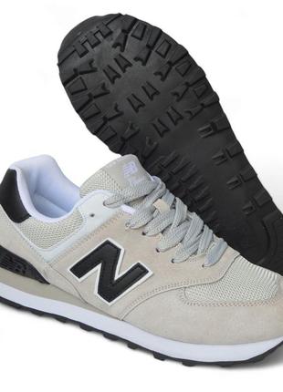 Стильні сірі якісні чоловічі спортивні кросівки new balance весняні-осінні,замшеві,натуральна замша10 фото