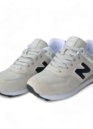 Стильні сірі якісні чоловічі спортивні кросівки new balance весняні-осінні,замшеві,натуральна замша8 фото