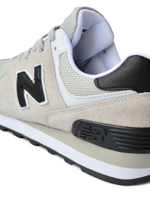 Стильні сірі якісні чоловічі спортивні кросівки new balance весняні-осінні,замшеві,натуральна замша7 фото