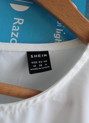Белоснежная блуза с роскошными кружевными рукавами7 фото