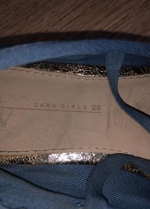 Zara girls 28 балетки, туфли6 фото