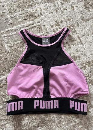 Спортивный топ без чашечек puma пума розовый спортивный женский топ5 фото