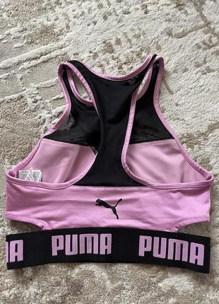 Спортивный топ без чашечек puma пума розовый спортивный женский топ6 фото