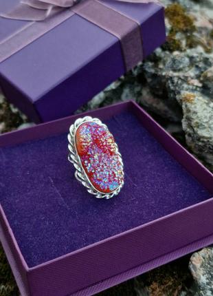 Серебряная кольца с натуральным камнем1 фото