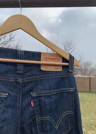Оригінальні чоловічі джинси слім від бренду levi's 511, прямі джинси8 фото