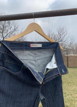 Оригинальные мужские джинсы слим от бренда levi’s 511, прямые джинсы3 фото