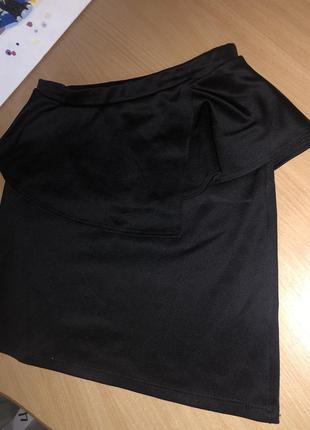 Облегающая юбка с баской5 фото