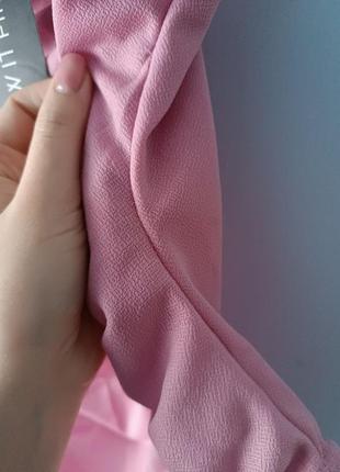 Боди блуза блузка жатка розовое базовое классическое3 фото