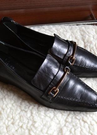 Napoleoni шкіряні жіночі туфлі стиль gucci зі звуженим носком італія. натуральна шкіра