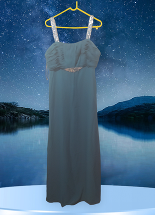 К3. нарядное вечернее темно-бирюзовое платье выпускной