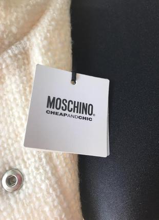 Пальто moschino. шерсть. розмір l4 фото