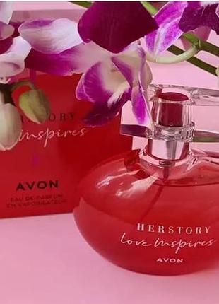 Парфюмерная вода avon herstory love inspires, цветочные духи