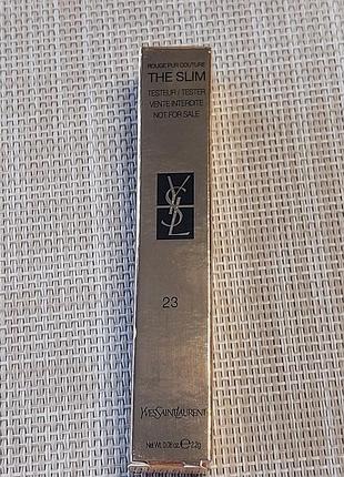 Губная помада yves saint laurent rouge pur couture the slim 23 mystery red tester