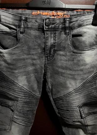 Стрейчевые джинсы карго, скинни3 фото