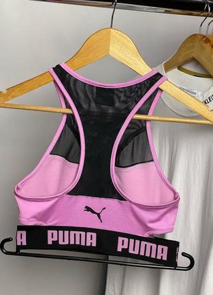 Спортивный топ без чашечек puma пума розовый спортивный женский топ2 фото