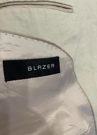 Стильный льняной пиджак blazer блейзер5 фото