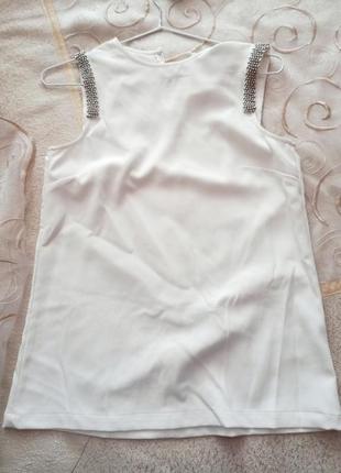 Женская новая белая классическая рубашка / блуза / кофточка h&amp;m.