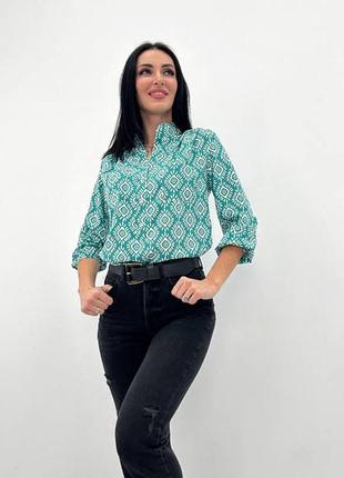 Жіноча блузка з принтом 42 по 522 фото