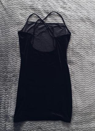Чорне оксамитове велюрове плаття сукня готичне3 фото