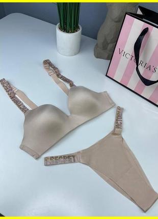 Продаж жіночої нижньої білизни комплект від victoria`s secret, трусики + топ в подарунковій упаковці9 фото