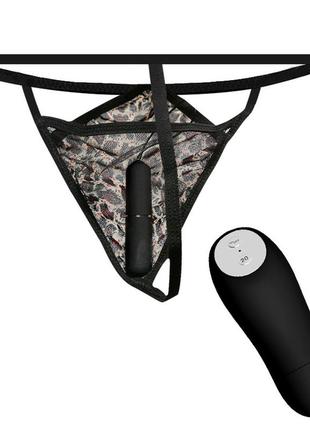 Трусики с вибропулей для клитора на дистанционном управлении baile wild butterfly wireless remote control