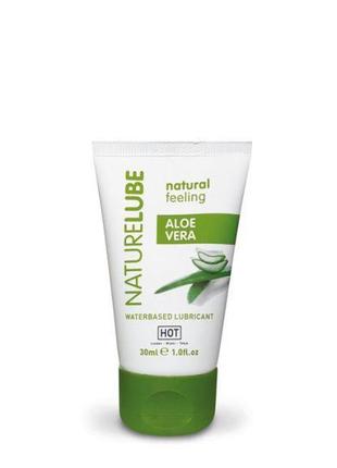 Гель-смазка на водной основе hot nature lube aloe vera 30 мл