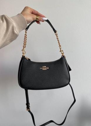 Сумка coach new mini black женская коач мини