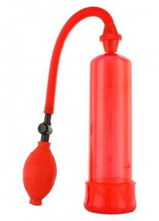 Вакуумная помпа penis enlarger pump red, 20х5,5 см.