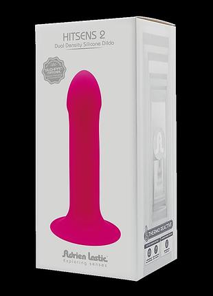 Фалоїмітатор adrien lastic hitsens 2 pink, 16,7х4 см. 2