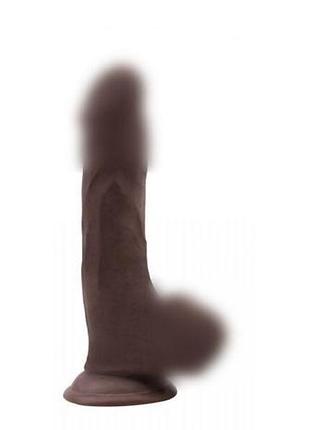 Фалоімітатор bottomless pleasure, brown, 20х4,5 см. 2