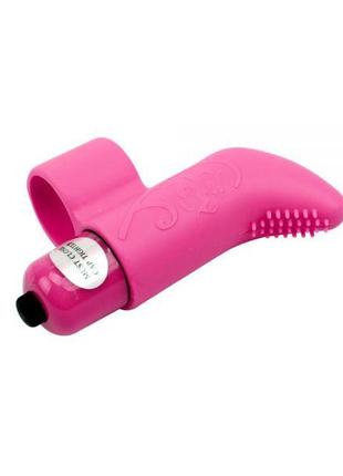 Вібромасажер на палець missweet finger vibe, pink, 7,4х2,2 см.