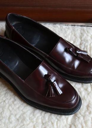 Dr. martens favilla кожаные женские лоферы слипоны туфли оригинал