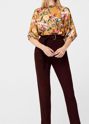 Блуза mango, блузка, футболка в цветочный принт2 фото